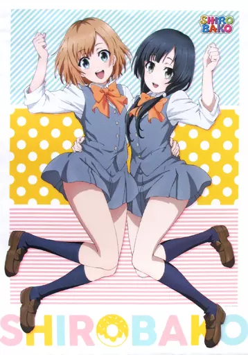 駿河屋 -<中古>あおい＆絵麻(夏服ver.) B2タペストリー 「SHIROBAKO 