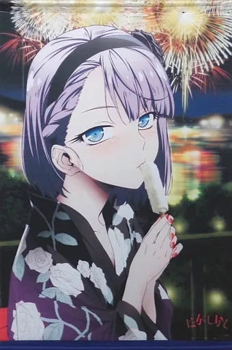 駿河屋 -<中古>枝垂ほたる B2タペストリー 「Blu-ray/DVD だがしかし 