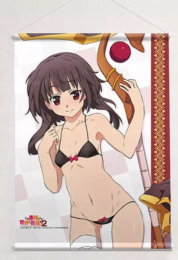 このすば B2タペストリー めぐみん 水着 駿河屋 -<新品/中古>めぐみん(水着) 描き下ろしB2タペストリー 「この