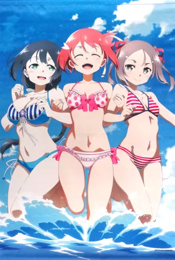 タペストリー　友奈＆三森＆夏凜 描き下ろしB2タペストリー 「Blu-ray/DVD 結城友奈は勇者である -鷲尾須美の章-/-勇者の章-」 ソフマップ連動購入特典