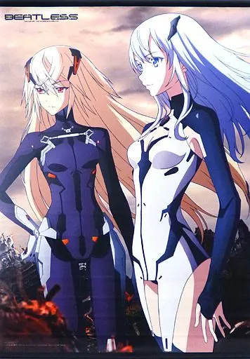 レイシア＆メトーデ アニメ描き下ろしB2 「Blu-ray BEATLESS ビートレス BOX」 ソフマップ全巻購入特典