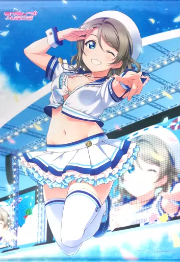 渡辺曜　B1 タペストリー　水着 Amazon.co.jp: ラブライブ!サンシャイン!! 渡辺曜 B1