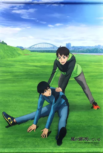タペストリー　走＆灰二 描き下ろしB2タペストリー 「Blu-ray/DVD 風が強く吹いている」 TOHO animation STORE全巻購入特典