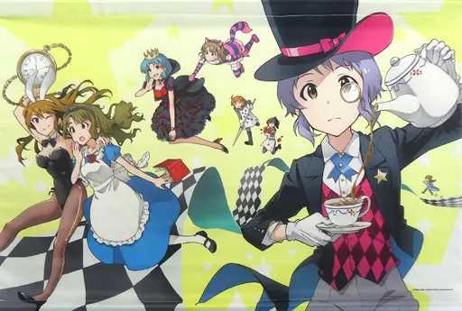 集合(8人/不思議の国のアリス) 特製B2タペストリー 「アイドルマスター ミリオンライブ!」 ゲッサン 2016年1月号 応募者全員サービス