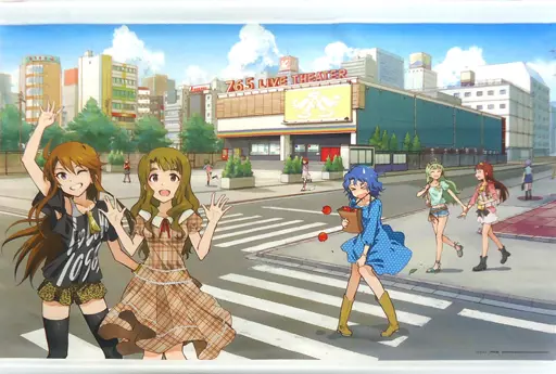 集合(9人) 特製B2タペストリー 「アイドルマスター ミリオンライブ!」 ゲッサン 2017年2月号 応募者全員サービス