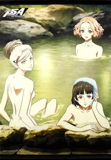 高巻杏&新島真&奥村春 描き下ろしB2 「Blu-ray/DVD ペルソナ5 the Animation vol.7~12」 ソフマップ連動購入特典_image