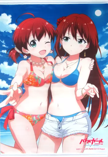 タペストリー　みき＆ミサキ B2タペストリー 「バトルガールハイスクール」 C92グッズ
