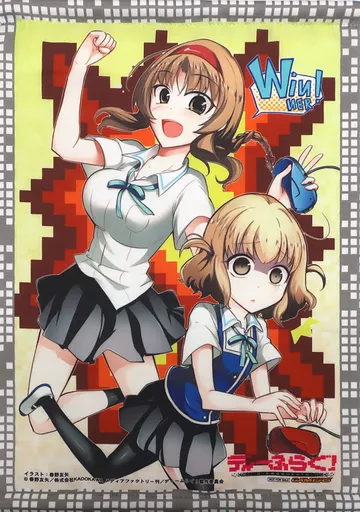 高尾部長&柴崎芦花 A2 「Blu-ray/DVD ディーふらぐ!」 アニブロゲーマーズ全巻購入特典_image