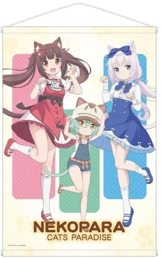 ネコぱら B2タペストリー バニラ ショコラ ねこぱら ネコぱら B2