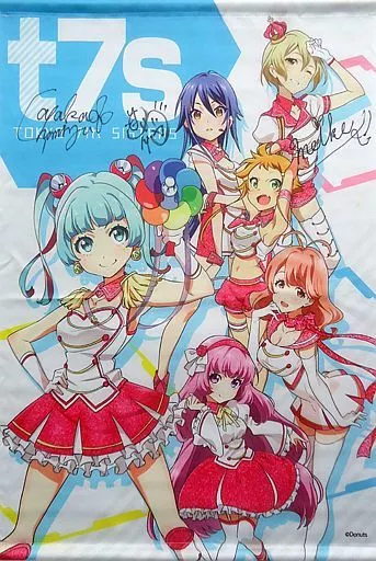 タペストリー　[破損品] セブンスシスターズ B2オリジナルタペストリー(サイン入り) 「Tokyo 7th シスターズ」 C86グッズ 駿河屋 -<中古>[破損品] セブンスシスターズ B2オリジナル