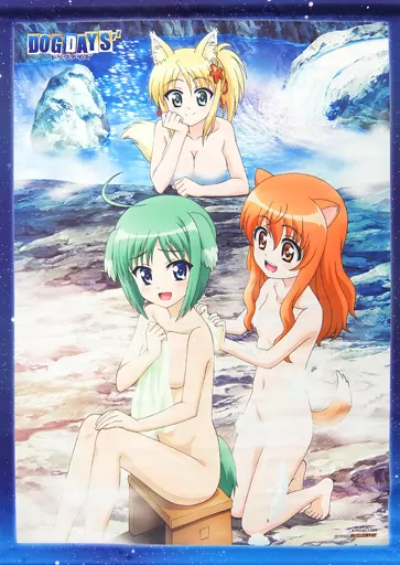 DOG DAYS’　リコッタ&エクレール&ユキカゼ マイクロファイバーバスタオル 駿河屋 -<中古>エクレール＆リコッタ＆ユキカゼ 描き下ろしB2