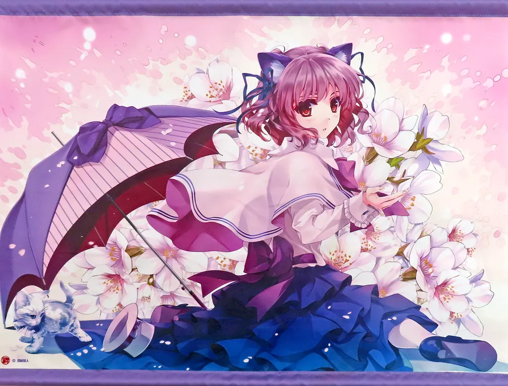 軸中心派 深崎暮人イラスト 向日葵 B2タペストリー 深崎暮人】B2タペストリー・Moon Cradle | アールジュネス・軸中心派