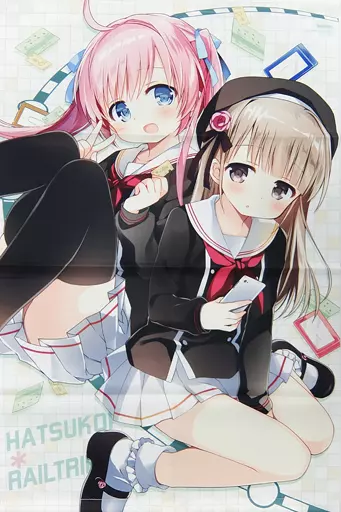 【待望★】 駿河屋 -<中古>小川琥珀＆天満そら 描き下ろしB2タペストリー キーホルダー・アクリルキーホルダー