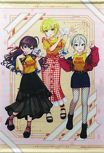 一ノ瀬志希＆宮本フレデリカ＆塩見周子 B2タペストリー 「アイドルマスター シンデレラガールズ×TOWER RECORDS」