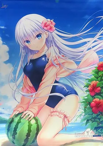 鳴瀬しろは ブランケット Summer Pockets VA購買部出張所2020 TVアニメ『Summer Pockets』 描き下ろし 鳴瀬しろは 120cmビッグタオル