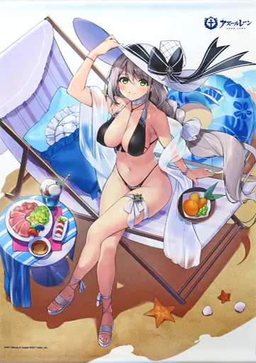 タペストリー　11.アクィラ B2タペストリー 「アズールレーン 暑い夏を吹っ飛ばせ!夏のアズレン水着祭り」 受注生産限定