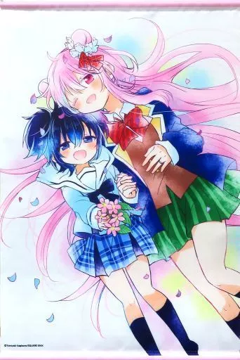 公*o様 アニメ描き下ろしB2布ポスター さとう＆しお TVアニメ「ぬきたし THE ANIMATION」より、描き下ろしイラストを使用