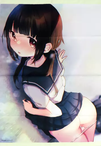 甘露アメイラスト 描き下ろしB2 「コミックス サイミン治療はじめました メロンブックス限定版」 同梱特典_image