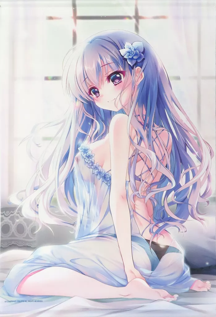 [単品] 天羽みう 描き下ろしB2Wスエード 「PCソフト ましろ色シンフォニー -Love is pure white- Remake for FHD メロンブックス限定版」 同梱特典_img