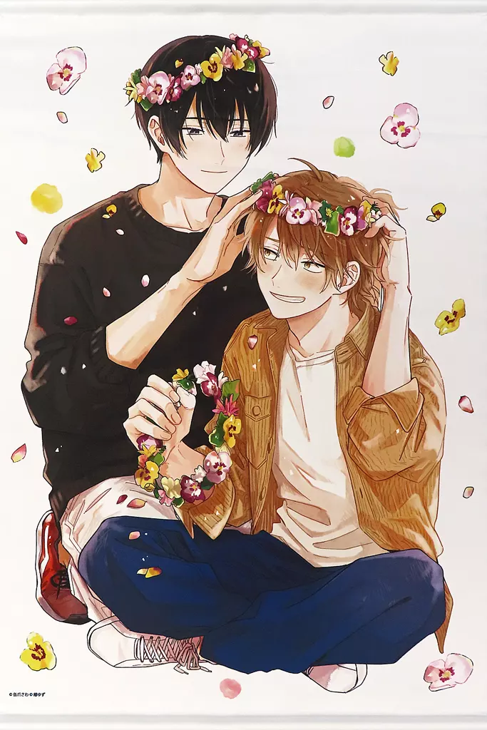 B.湊晃&香月慎太郎(花冠) 缶爪さわイラストB2 「みなと商事コインランドリー」_image