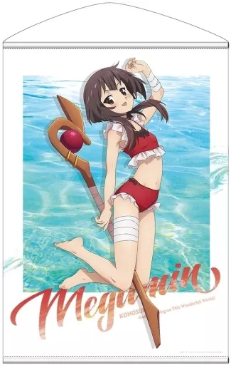 このすば B2タペストリー めぐみん 水着 駿河屋 -<中古>めぐみん(水着Ver.) 描き下ろし B2タペストリー 「この