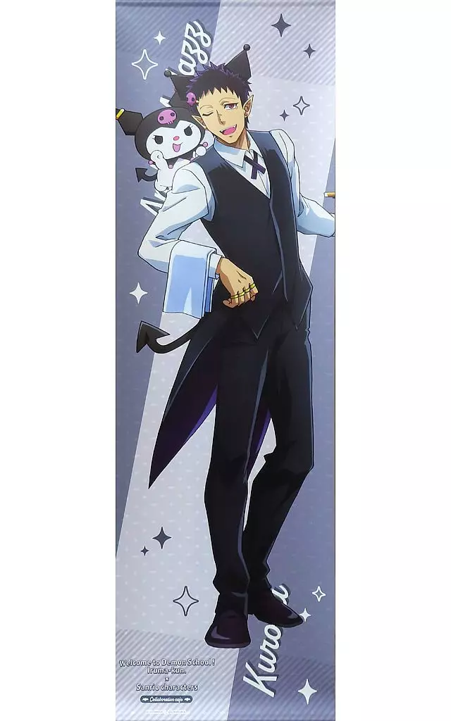 タペストリー　アンドロ・M・ジャズ×クロミ 耐水強化性タペストリー 「魔入りました!入間くん×サンリオキャラクターズ コラボレーションカフェ in AMOCAFE」