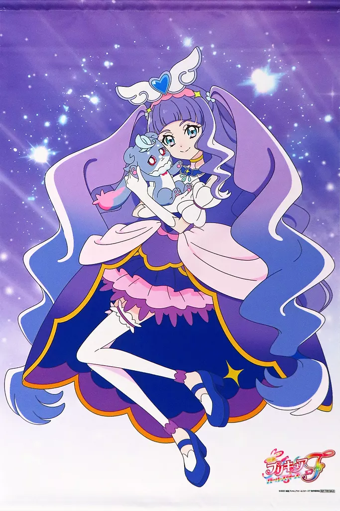 キュアマジェスティ&プーカ 描き下ろしB2 「Blu-ray 映画プリキュアオールスターズF 特装版<キャンバスアートボード付>」 対象店舗購入特典_image