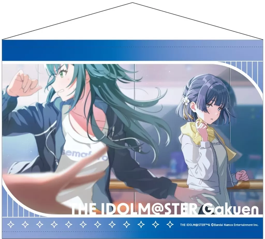 月村手毬＆秦谷美鈴 B2タペストリー 「学園アイドルマスター」