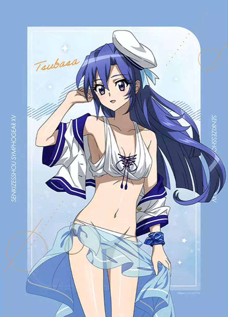 駿河屋 -<中古>風鳴翼(マリンセーラー水着) 描き下ろしB2タペストリー