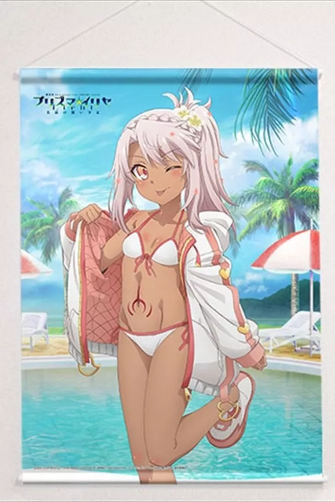 fate プリズマ⭐︎イリヤ　クロエ　Wスエード　タペストリー 駿河屋 -<中古>クロエ(夏)Wスエード 描き下ろしB2タペストリー