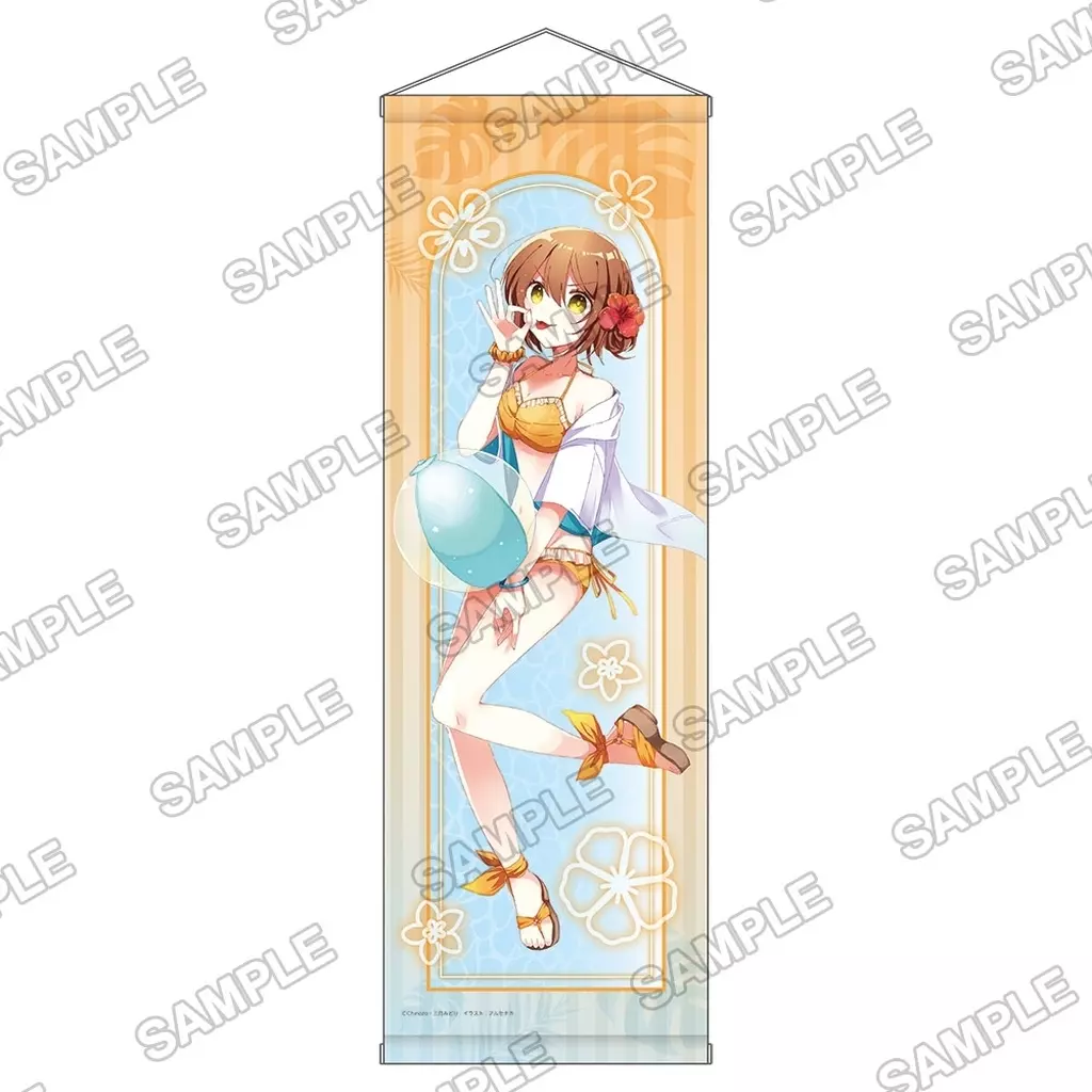 七瀬レナ MF文庫J夏の学園祭2024 描きおろし アイランドビーチフラッグ 「グッバイ宣言」_image