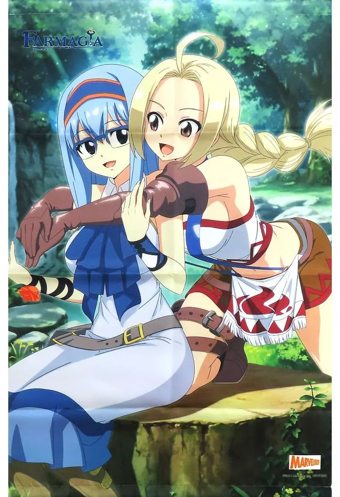 アルシェ＆チーカ 描き下ろしB2 「PS5/Switchソフト FARMAGIA(ファーマギア)」 ビックカメラグループ購入特典_image