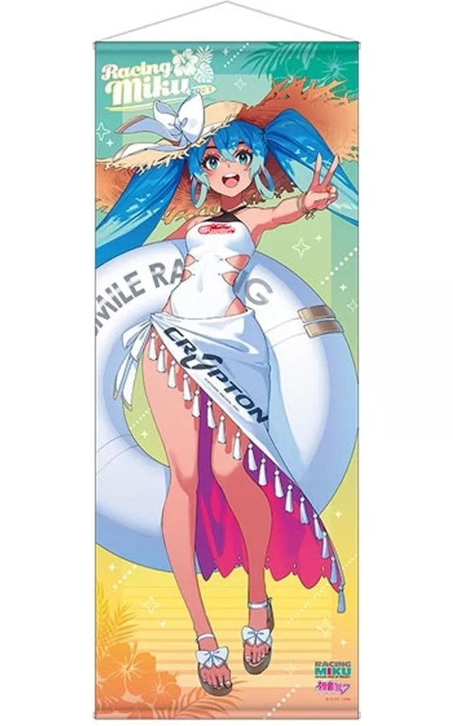タペストリー　レーシングミク 2024 Tropical Ver. 等身大タペストリー 「初音ミク GTプロジェクト」