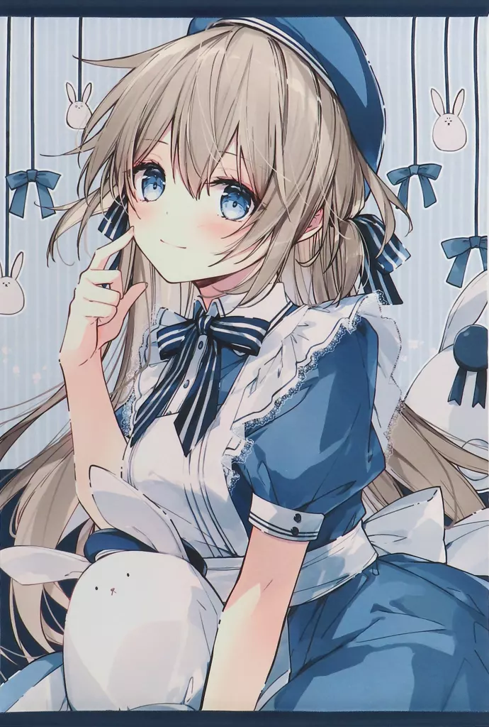 望月しいなイラスト B2 「望月しいな Memorial Fanbook 缶バッチ+セット」 同梱特典_image