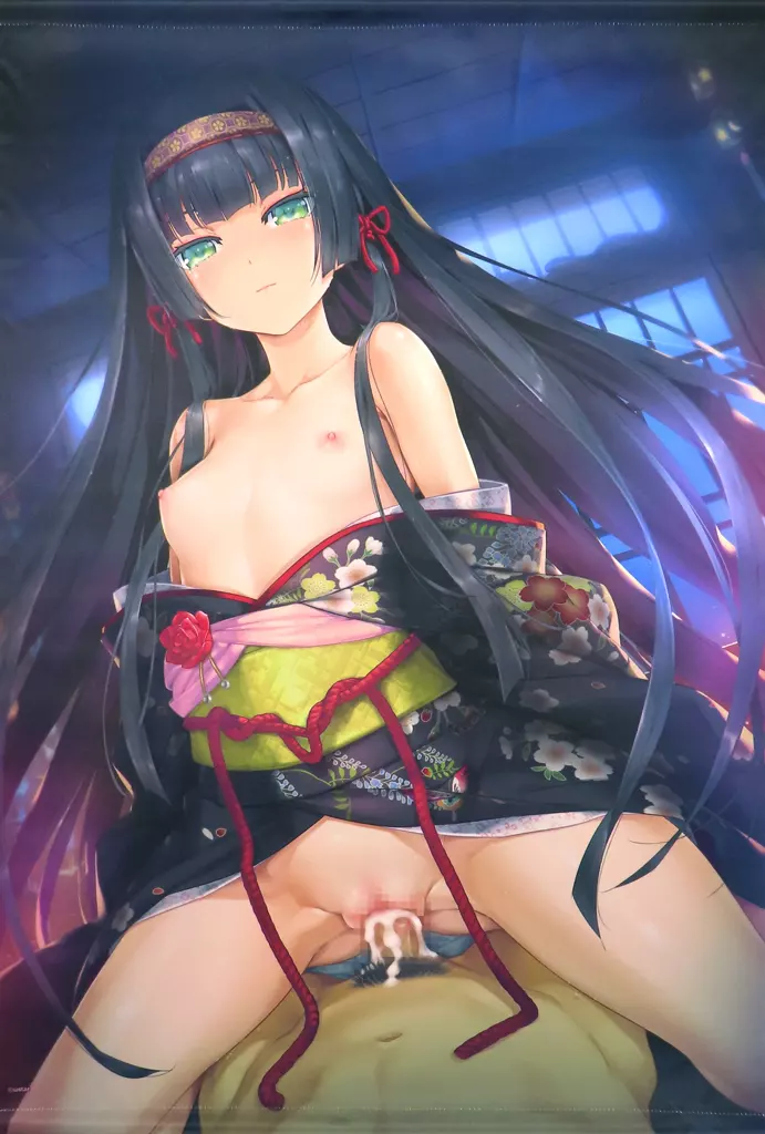 八宝備仁イラスト B2Wスエード 「美少女万華鏡 八宝備仁アートワークス 下 メロンブックス限定版A」 同梱特典_image