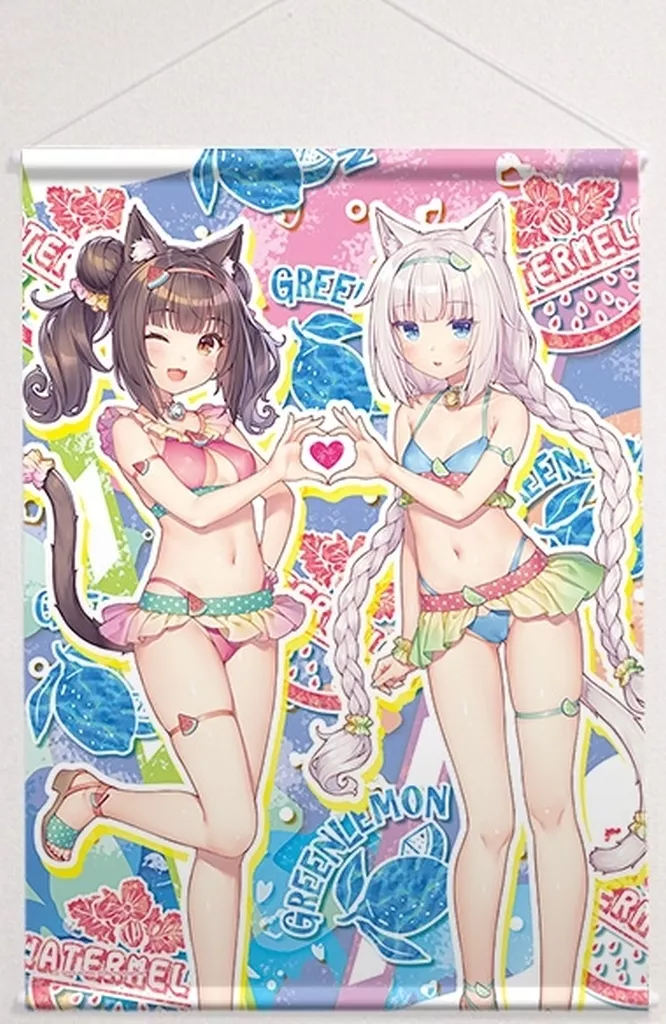 ショコラ&バニラ(水着) B2 Wスエード 「ネコぱら」_image