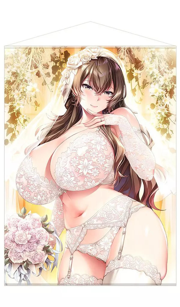 西住さえこ mdfあん先生描き下ろし A1サイズ2重 「ダキカノアフター」