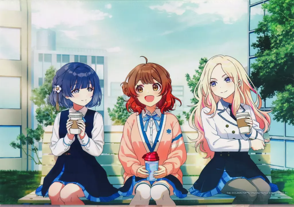 花海佑芽＆秦谷美鈴＆十王星南 開催記念 公式A3タペストリー 「学園アイドルマスター DEBUT LIVE 初 TOUR -初陣公演-」