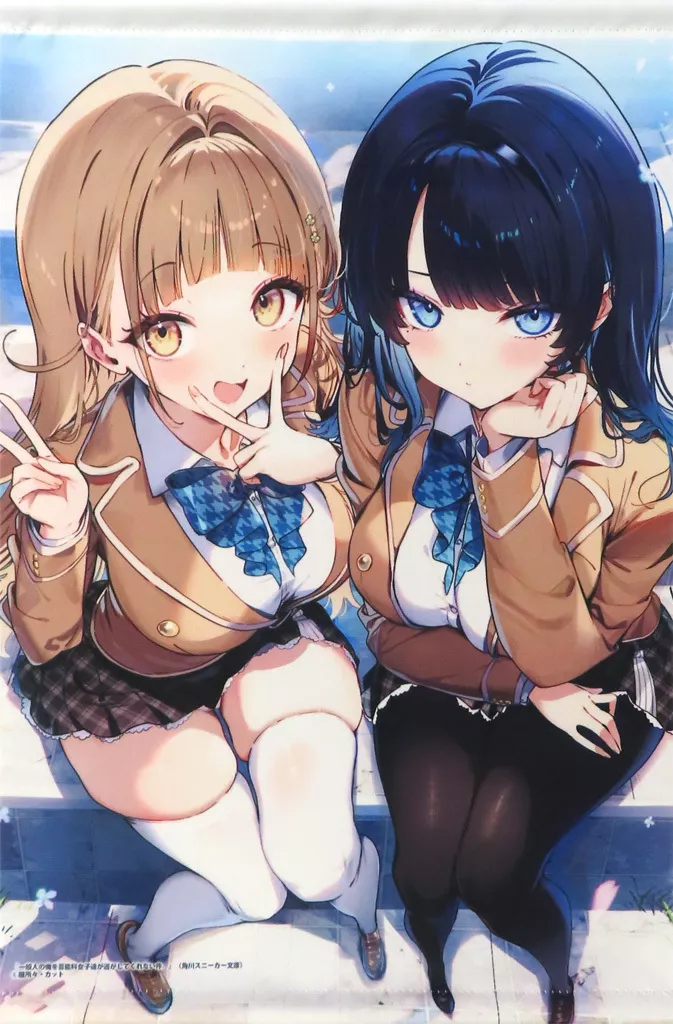 堀田あかり&水瀬凪咲 A3 「ライトノベル 一般人の俺を芸能科女子達が逃がしてくれない件。 第1巻 メロンブックス限定版」 同梱特典_image