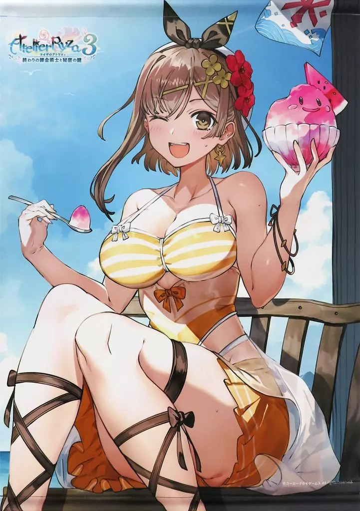ライザリン・シュタウト(真夏の至福) B2ダブルスエード 「ライザのアトリエ3 -終わりの錬金術士と秘密の鍵-」_image