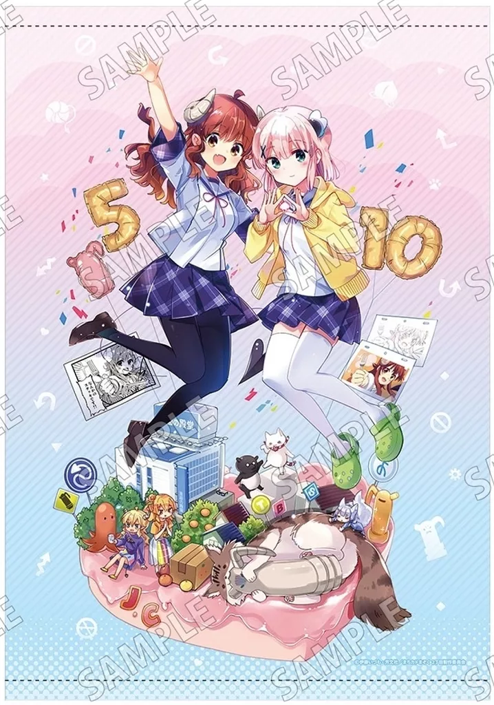 吉田優子＆千代田桃 描き下ろしB2 周年ver. 「まちカドまぞく」_image