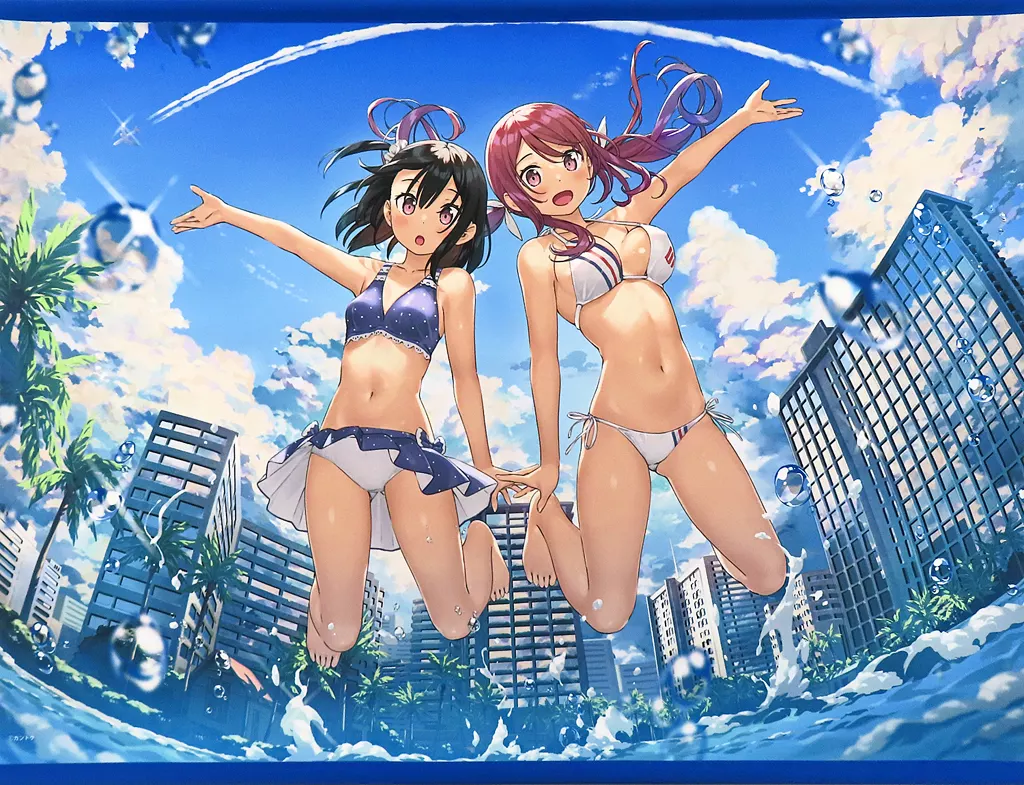 カントク 少女風景画集 光の通り路　有償特典　B2Wスエードタペストリー カントク 少女風景画集『光の通り路』 | アールジュネス・軸中心