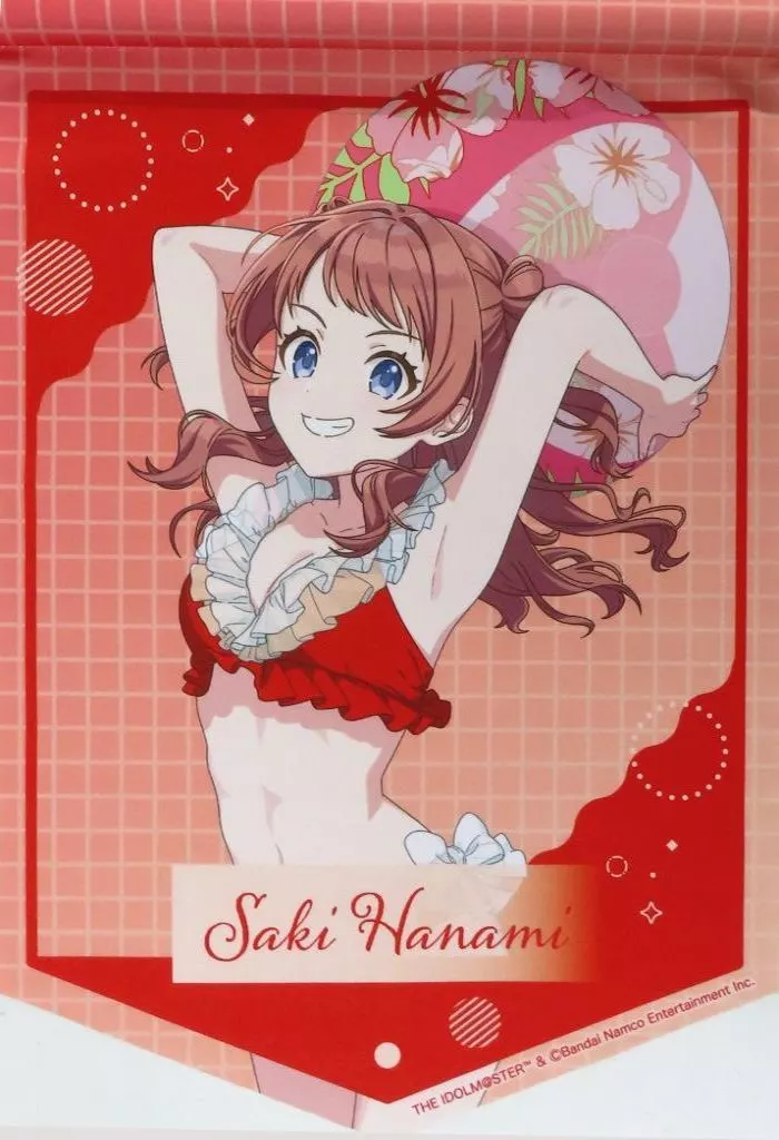 花海咲季 ガーランド風タペストリー 「学園アイドルマスター in SWEETS PARADISE 海の家」