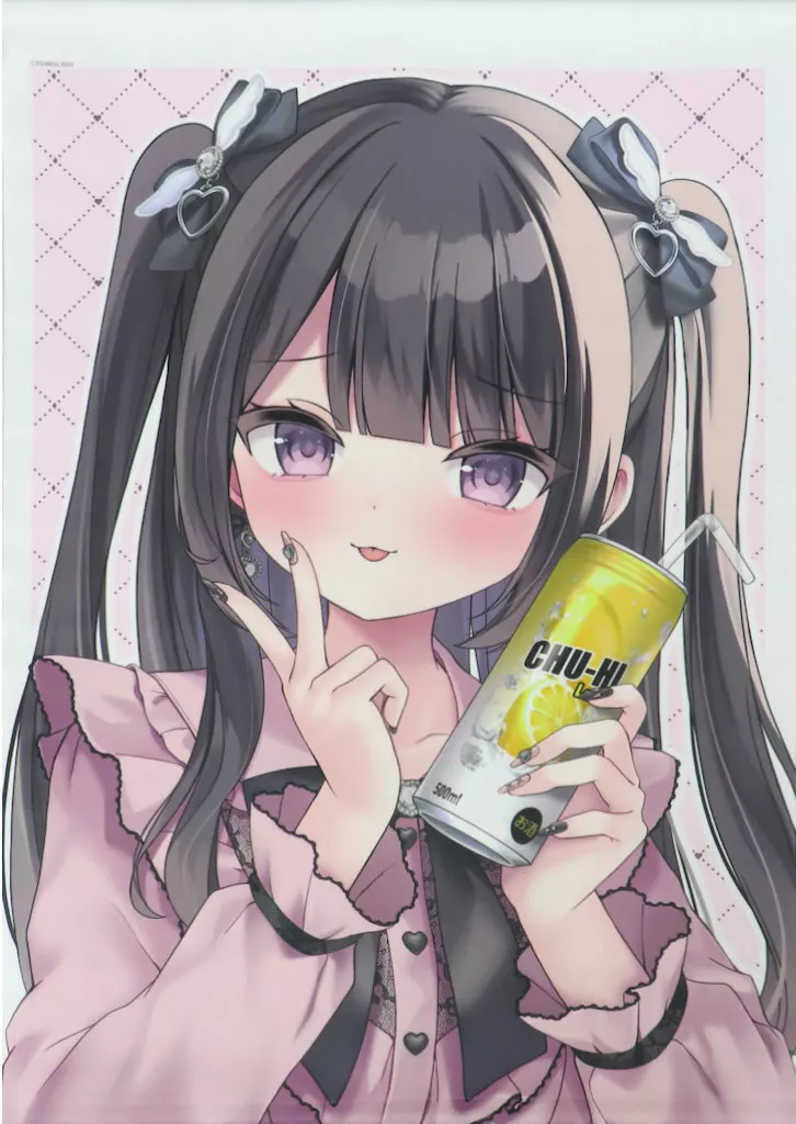ゆいみすイラスト B2Wスエード 「コミックス 地雷ちゃんは愛されたい! メロンブックス限定版」 同梱特典_image