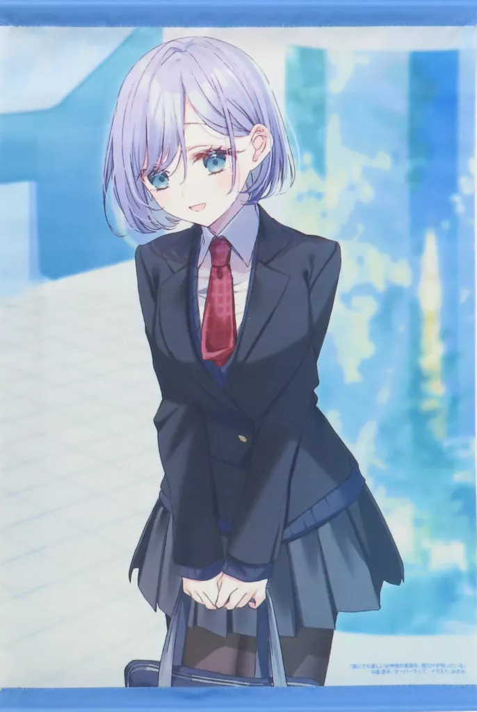 みすみイラスト 特製A3 「ライトノベル 誰にでも優しい女神様の素顔を、俺だけが知っている 1巻」 とらのあな有償特典_image