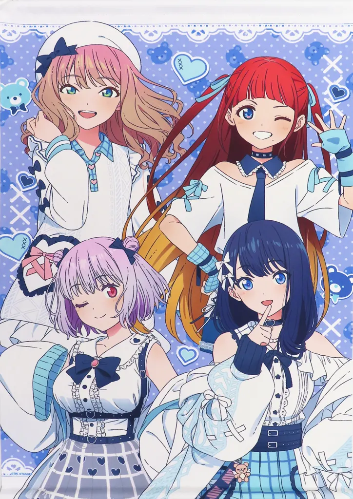 宝多六花＆新条アカネ＆南夢芽＆飛鳥川ちせ B2縦 「eeoくじ グリッドマンユニバース (描き下ろしイラスト)」 S賞_image