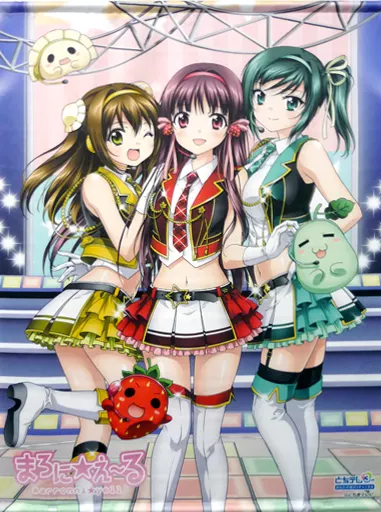 【まろに☆え〜る】野乃花＆愛実＆瑠梨 とちてれ アニメフェスタ 缶バッジ まろに☆え〜る】野乃花＆愛実＆瑠梨 とちてれ アニメフェスタ
