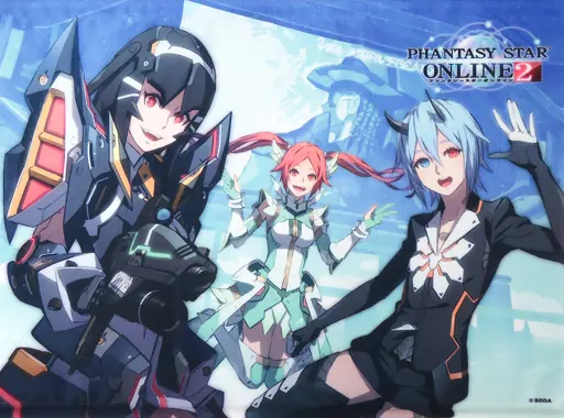 リサ&クーナ&イオ 2周年記念 オリジナルB2タペストリー 「ファンタシースターオンライン2 ファンタシースター感謝祭2014」_image