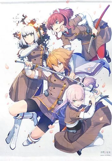 【新品未使用未開封】刀使ノ巫女 描きおろしB1タペストリー 親衛隊 駿河屋 -<中古>親衛隊 描き下ろしB1タペストリー 「刀使ノ巫女」 C96