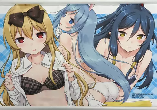 ありふれた職業で世界最強 特典 B2タペストリー ソフマップ　シア　ティオ 駿河屋 -<中古>ユエ＆シア＆ティオ(下着) B2タペストリー